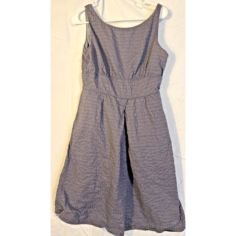 J Crew Capsule Gray Scandi Dress Women's 10 Medium Neutral Fit Flare Pockets